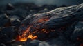 Godly Realistic Close Up Of A Volcano With Vivid Contrast