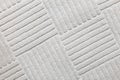 White towel close up with grid pattern and lines.