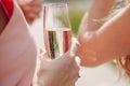 Photo of Woman Hand Holding Glass of Champagne