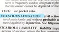 vexatious litigation Royalty Free Stock Photo