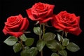 close up photograph of red roses