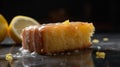 Lemon Drizzle Cake a Citrus Sensation Royalty Free Stock Photo