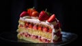 A Glimpse at the Sweet Strawberry Layer Cake