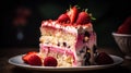 A Glimpse at the Sweet Strawberry Layer Cake