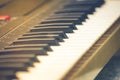 Close up piano or electone keyboard.