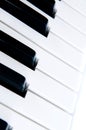 Close-up of piano key. Royalty Free Stock Photo