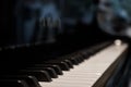 A close up of piano key Royalty Free Stock Photo