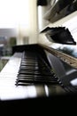 Close up piano keyboard Royalty Free Stock Photo