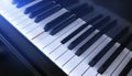 Close-up of a Piano keyboard