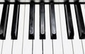 Close up of Piano Keys Background Royalty Free Stock Photo