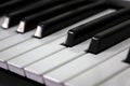 Close-up of Piano Keys Royalty Free Stock Photo