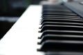 Close up of piano keys Royalty Free Stock Photo