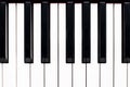 Close up of piano keys Royalty Free Stock Photo