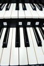 Close up of piano keys Royalty Free Stock Photo