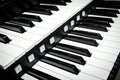 Close up of piano keys Royalty Free Stock Photo