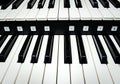 Close up of piano keys Royalty Free Stock Photo