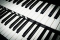 Close up of piano keys Royalty Free Stock Photo