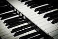 Close up of piano keys Royalty Free Stock Photo