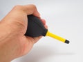 Close up picture of black hand blower for dust cleaning Royalty Free Stock Photo