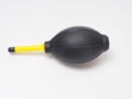 Close up picture of black hand blower for dust cleaning Royalty Free Stock Photo