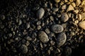 Close Up Picture of Black Pumice stone, Volcanic Stone for Aquarium