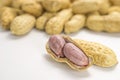 Close up picture of boiled peanuts Royalty Free Stock Photo
