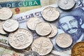 Close up picture of Cuban peso.