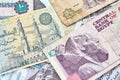 Close up picture of Egyptian pounds. Royalty Free Stock Photo