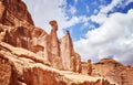 Close up picture of rock formations, Arches National Park, USA. Royalty Free Stock Photo