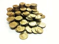 Close-up picture of Thai gold coin Royalty Free Stock Photo