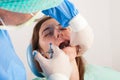 Local anesthesia before dental procedure