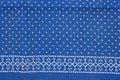 piece of fabric printed in blue dyeing process Royalty Free Stock Photo