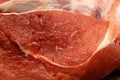 A close up of a piece of meat with a lot of blood visible Royalty Free Stock Photo