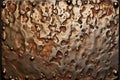 close up of a piece of metal with a hammered texturethe texture Royalty Free Stock Photo