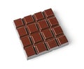 Close-up piece of milk chocolate bar Royalty Free Stock Photo