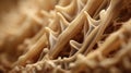 A close up of a piece of wood, AI