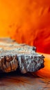 A close up of a piece of wood on a table