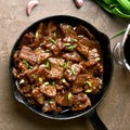 Mongolian beef Royalty Free Stock Photo