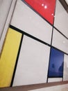 Close up Piet Mondrian Painting