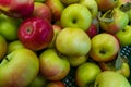 Close-up of pile of apples