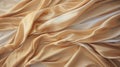 A close up of a pile of beige and white cloth, AI