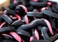 close up of a pile of buttons. Licorice
