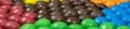 Close up of a pile of colorful chocolate coated candy Royalty Free Stock Photo