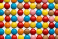 Close up of a pile of colorful chocolate coated candy, chocolate pattern, chocolate background. Royalty Free Stock Photo