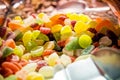 Close up of a pile of colorful sweet candies Royalty Free Stock Photo