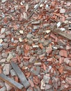 closeup picture about construction waste Royalty Free Stock Photo