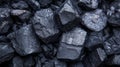 Close Up Of A Pile Of Dark Charcoal Rocks Royalty Free Stock Photo