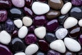 A close up of a pile of different colored pebbles Royalty Free Stock Photo