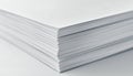 Close-Up Of A Pile Of Documents On A White Surface Royalty Free Stock Photo
