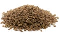 A close up on a pile of dried Celery Seed